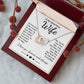 To My Beautiful Wife Necklace Gift, Soulmate for Wife Birthday Gifts from Husband, Anniversary for Women, Soulmate Gifts, Message Card and Necklace Gifts Box Gift Box Styles on Birthday, Wedding, Anniversary, Valentine Interlocking Heart