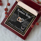 To My Future Wife Necklace My Last Everything, Promise Necklace For Her, Fiance Gifts For Her, Wedding Valentine Gifts For Future Wife With Message Card Box LED, Soulmate Necklace For Women, To My Wife Necklace Interlocking Heart