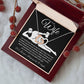 To My Wife Necklace For Women, Funny Gifts For Girlfriend,Valentine Christmas Presents For Girlfriend, Best Birthday Meaningful Gift Ideas For Wife, Women Romantic Jewelry For Her Anniversary Message Card and Gift Box Styles Interlocking Heart