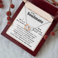 To My Soulmate Necklace To My Future Wife Gifts, Promise Necklace For Her, Fiance Gifts For Her, Valentine Gifts For Soulmate From Husband With Message Card Box LED, Soulmate Necklace For Women, To My Wife Necklace Interlocking Heart