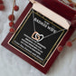 Wife Necklace Gift From Husband To My Badass Wife Pendant Valentine Jewelry with Message Card and Gift Box. Gift for Wife. Necklace Gift Set for Wife Necklace Gifts Box Gift Box Styles Interlocking Heart