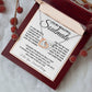 To My Beautiful Soulmate Necklace, Soulmate Jewelry For Women, Wife Necklace From Husband, Soulmate Gifts For Her, To My Future Wife Necklace Message Card and Necklace Gift Box Gift Box Styles on Birthday, Wedding, Anniversary, Valentine Interlocking Hear