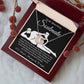 To My Beautiful Soulmate Necklace For Women, Funny Gifts For Girlfriend,Valentine Christmas Presents For Girlfriend, Best Birthday Meaningful Gift Ideas For Wife, Women Romantic Jewelry For Her Anniversary Message Card and Gift Box Styles Interlocking Hea