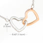 Inspirational Necklace Husband To My Gorgeous Wife - Loving You and Breathing Necklace Heart Pendant Gifts On Valentine, Birthday, Christmas Luxury Necklace Rose Gold - Silver