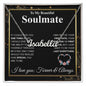 Beautiful Soulmate Necklace My Last Everything, Promise Necklace For Her, Fiance Gifts For Her, Wedding Valentine Gifts For Future Wife With Message Card Box LED, Soulmate Necklace For Women, To My Wife Necklace CUSTOM NAME