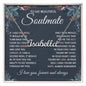 To My Beautiful Soulmate Name Necklace, Sterling Silver Missing Piece Love Heart, Gifts For Wife Birthday, From Husband, Romantic Gift For My Best Wife Ever, Anniversary CUSTOM NAME