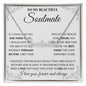 To My Beautiful Soulmate Name Necklace I Love You Wife Message Card and Box Gift Set for Girlfriend Women from Husband Boyfriend Couples Gifts Pendant Jewelry Valentines Day Anniversary Birthday (4) CUSTOM NAME