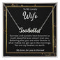 To My Lovely Wife Necklace Gift From Husband To My Badass Wife Pendant Jewelry with Message Card and Gift Box. Gift for Wife. Necklace Gift Set for Wife Necklace Gifts Box Gift Box Styles CUSTOM NAME