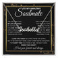 To My Amazing Solmate Necklace Gift From Husband To My Badass Wife Pendant Valentine Jewelry with Message Card and Gift Box. Gift for Wife. Necklace Gift Set for Wife Necklace Gifts Box Gift Box Styles CUSTOM NAME