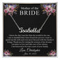 Personalized Name Mother of the Bride Gift from the Groom Necklace, Mother in Law Necklace Gift from Groom, Wedding Gift Necklace… CUSTOM NAME
