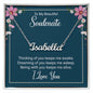 To My Beautiful Soulmate Necklace for her Jewelry For Her Couples Gifts Necklaces For Soul Mate Christmas Jewelry, Love Knot Meaningful Necklace Message Card and Gift Box Styles on Birthday, Christmas, Anniversary  CUSTOM NAME