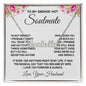 Soulmate Necklace Gifts from Husband, Wedding Anniversary Gifts for Wife from Husband, Wife Valentine Gifts from Husband, To My Wife Necklace Message Card and Necklace Gifts Box Gift Box Styles on Birthday, Wedding, Anniversary, Valentine CUSTOM NAME