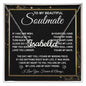 To My Beautiful Soulmate Necklace Gift for Her, Soulmate for Wife Valentine Gifts from Husband, Wedding Jewelry for Women, Soulmate Gifts, Message Card and Necklace Gifts Box Gift Box Styles on Birthday, Wedding, Anniversary, Valentine CUSTOM NAME