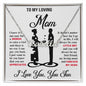 Mothers Day Gifts for Bonus Mom Necklace Dear Mother in Law Mother of The Bride Gift, Happy Mother Day's, Necklac Gift From Son Necklace Customer Name Message Card and Gift Box styles On Birthday, Christmas, Anniversary CUSTOM NAME