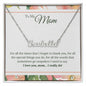 To My Mom Necklace, Dear Mom, Mother's Day Necklace, Gift for Mom from Daughter Son, Amazing Mom, Perfect Mom, Happy Mother's Day Gifts, Love Knot Necklace Message Card and Gift Box Styles on Birthday, Christmas, Anniversary  CUSTOM NAME