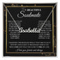 to My Beautiful Soulmate Necklace Future Wife Gifts, Promise Necklace For Her, Fiance Gifts For Her, Valentine Birthday Gifts For Future Wife With Message Card Box LED, Soulmate Necklace For Women, To My Wife Necklace CUSTOM NAME