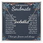 To My Beautiful Soulmate Necklace Gift for Her, Soulmate for Wife Valentine Gifts from Husband, Birthday for Women, Soulmate Gifts, Message Card and Necklace Gifts Box Gift Box Styles on Birthday, Wedding, Anniversary, Valentine CUSTOM NAME