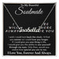 Couples Gifts, To My Beautiful Soulmate Necklace Gifts From Husband, Wedding Anniversary For Wife From Husband, To My Beautiful Wife, Necklace Custom Name Message Card and Gift Box Styles on Birthday, Christmas, Wedding, Anniversary CUSTOM NAME