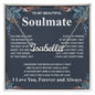 Gifts For Soulmate Birthday Gifts From Husband Necklace Valentines Days, Necklace for Future Soulmate, Birthday Wedding Jewelry for Wife Necklace Gifts from Husband - Soulmate Gift Necklace with Message Card and Gift Box CUSTOM NAME