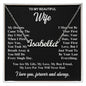 To My Wife Necklace Gift for Her, Soulmate Jewelry, Necklaces for Wife from Husband, Anniversary, To My Wife Necklace, Soulmate Gifts, Necklace Message Card and Gift Box Styles on Birthday, Wedding, Anniversary, Valentine CUSTOM NAME