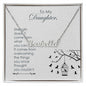 My Amazing Daughter Necklace, Dear Daughter, Daughter Necklace, Gift For Daughter From Mom Dad, Step Daughter, Necklace For Daughter Gift, Meaningful Necklace Message Card and Gift Box Styles on Birthday, Christmas, Anniversary  CUSTOM NAME