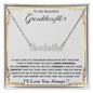 To My Beautiful Granddaughter Name Necklace From Grandma Grandpa, Granddaughter gifts On Birthday, Graduation, Wedding, Valentines, Mothers Day, Christmas, Birthday Card For Granddaughter 2 CUSTOM NAME