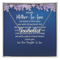 To My Mother in Law Necklace,Gift to Mother-in-Law for Christmas Birthday Mother's Day,Mother In Law Gifts From Daughter In Law Necklace Message Card and Gift Box Styles on Birthday, Christmas, Anniversary CUSTOM NAME