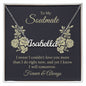 To My Soulmate Necklace for her Jewelry For Her Couples Gifts Necklaces For Soul Mate Christmas Jewelry, Forever & Always, Love Knot Meaningful Necklace Message Card and Gift Box Styles on Birthday, Christmas, Anniversary CUSTOM NAME