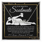 To My Beautiful Soulmate Necklace For Women, Funny Gifts For Girlfriend,Valentine Christmas Presents For Girlfriend, Best Birthday Meaningful Gift Ideas For Wife, Women Romantic Jewelry For Her Wedding Message Card and Gift Box Styles CUSTOM NAME