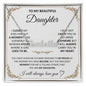 Birthday Gifts For Daughter Name Necklace, Father Daughter Gifts From Mom, Gifts For Daughter From Dad, Daughter Necklaces From Mom, Daughter Jewelry From Dad, To My Badass Daughter Necklace CUSTOM NAME