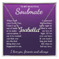 To My Beautiful Soulmate Necklace Gift for Her, Soulmate for Wife Birthday Gifts from Husband, Valentine for Women, Soulmate Gifts, Message Card and Necklace Gifts Box Gift Box Styles on Birthday, Wedding, Anniversary, Valentine CUSTOM NAME