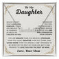 Daughter Gifts From Mom - To My Beautiful Daughter Name Necklace From Mom, Personalized Name Necklace Gifts For Daughter On Birthday Gift For Daughter, Mother Daughter Gifts Christmas Graduation Valentine Idea Gi CUSTOM NAME