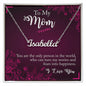 To My Mum Necklace, Dear Mom, Mother's Day Necklace, Gift for Mom from Daughter Son, Amazing Mom, Perfect Mother, Happy Mother's Day Gift, Love Knot Necklace Message Card and Gift Box Styles on Birthday, Christmas, Anniversary  CUSTOM NAME