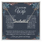 to My Future Wife Necklace Future Wife Gifts, Promise Necklace For Her, Fiance Gifts For Her, Anniversary Birthday Gifts For Future Wife With Message Card Box LED, Soulmate Necklace For Women, To My Wife Necklace CUSTOM NAME
