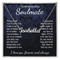 To My Beautiful Soulmate Necklace Gift for Her, Soulmate for Wife Birthday Gifts from Husband, Wedding for Women, Soulmate Gifts, Message Card and Necklace Gifts Box Gift Box Styles on Birthday, Wedding, Anniversary, Valentine CUSTOM NAME