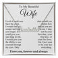 To My Beautiful Soulmate Necklace Gift, Wife Gifts From Husband, Valentine Gifts For Wife From Husband To My Soulmate Necklace Message Card and Necklace Gift Box Gift Box Styles on Birthday, Wedding, Anniversary, Valentine CUSTOM NAME