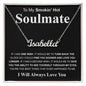 Gifts For Soulmate Birthday Gifts From Husband Necklace Valentines Day, Necklace for Future Soulmate, Valentine Anniversary Jewelry for Wife Necklace Gifts from Husband - Soulmate Gift Necklace with Message Card and Gift Box CUSTOM NAME