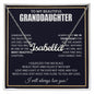 To My Granddaughter Necklace, Granddaughter Gifts From Grandma Grandmother Or Grandpa Grandfather, Necklace Gifts For Granddaughter, Necklace Custom Name Message Card and Gift Box Styles on Birthday, Christmas, Wedding, Anniversary CUSTOM NAME