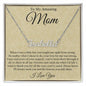 To My Beautiful Mom Name Necklace, Mother Day Gift From Son, Mother and Son Necklace, Necklace Gift For Mom from Son, To my Amazing Mom Necklace, Thank You Mom Gift, with Message Card and Gift Box CUSTOM NAME