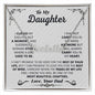 To My Beautiful Daughter Name Necklace, Christmas Gift for Daughter, Gifts from Dad to Daughter, Birthday Gifts for Daughter, To My Daughter From Dad, Best Daughter Gifts, Father to Daughter Gifts, Wedding Gift t CUSTOM NAME