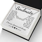 To My Beautiful Soulmate Necklace Gift, Soulmate for Wife Birthday Gifts from Husband, Anniversary for Women, Soulmate Gifts, Message Card and Necklace Gifts Box Gift Box Styles on Birthday, Wedding, Anniversary, Valentine CUSTOM NAME