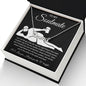 To My Soulmate Necklace For Women, Funny Gifts For Girlfriend,Valentine Christmas Presents For Girlfriend, Best Birthday Meaningful Gift Ideas For Wife, Women Romantic Jewelry For Her Anniversary Message Card and Gift Box Styles CUSTOM NAME