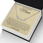 To My Beautiful Mom, Mother Day Gift From Daughter, Mother and Daughter Necklace, Necklace Gift For Mom from Daughter, To my Amazing mom Necklace, Necklace Custom Name Message Card and Gift Box Styles on Birthday, Christmas, Wedding, Anniversary CUSTOM NA