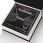 Beautiful Soulmate Necklace My Last Everything, Promise Necklace For Her, Fiance Gifts For Her, Wedding Valentine Gifts For Future Wife With Message Card Box LED, Soulmate Necklace For Women, To My Wife Necklace CUSTOM NAME