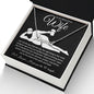 To My Beautiful Wife Necklace For Women, Funny Gifts For Girlfriend,Valentine Christmas Presents For Girlfriend, Best Birthday Meaningful Gift Ideas For Wife, Women Romantic Jewelry For Her Anniversary Message Card and Gift Box Styles CUSTOM NAME