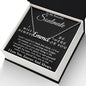 Couples Gifts, To My Beautiful Soulmate Necklace Gifts From Husband, Wedding Anniversary For Wife From Husband, To My Beautiful Wife, Necklace Custom Name Message Card and Gift Box Styles on Birthday, Christmas, Wedding, Anniversary CUSTOM NAME