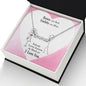 Couples Gifts Necklace To My Better Half Necklace Gifts For My Wife, Happy Anniversary My Love, Love Knot Meaningful Necklace Message Card and Gift Box Styles on Birthday, Christmas, Anniversary CUSTOM NAME