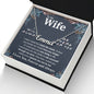 To My Wife Necklace To My Future Wife Necklace Gifts, Promise Necklace For Her, Fiance Gifts For Her, Anniversary Necklace Gifts For Soulmate From Husband With Message Card Box LED, Soulmate Necklace For Women, To My Wife Necklace CUSTOM NAME