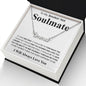 Gifts For Soulmate Birthday Gifts From Husband Necklace Valentines Day, Necklace for Future Soulmate, Wedding Anniversary Jewelry for Wife Necklace Gifts from Husband - Soulmate Gift Necklace with Message Card and Gift Box CUSTOM NAME