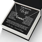 Soulmate Necklace Gifts From Husband, For Wife From Husband, Wife Gifts From Husband, Necklaces For Wife From Husband To My Wife Necklace Message Card and Necklace Gift Box Gift Box Styles on Birthday, Wedding, Anniversary, Valentine CUSTOM NAME